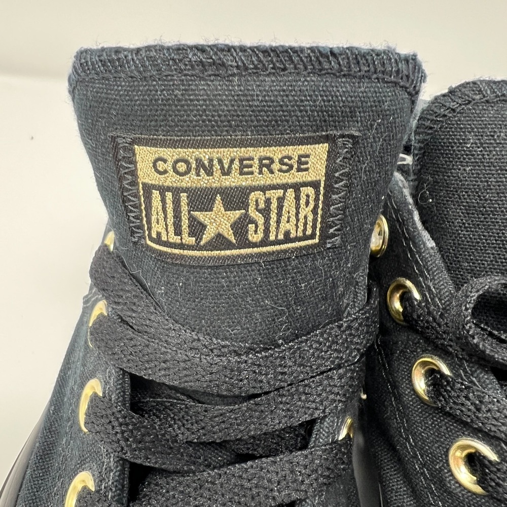 Converse CTAS Madison Low‎ Triple Black/Gold Women Size 8 "Black Mason" - Picture 6 of 10
